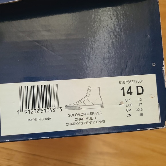 Polo Ralph Lauren Sneakers Men’s 14 Solomon II Chariots  Canvas America USA Flag - Picture 7 of 11